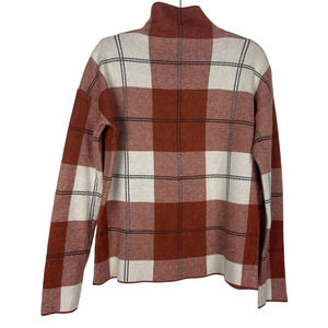 Rachel Zoe Mock Neck Plaid Sweater